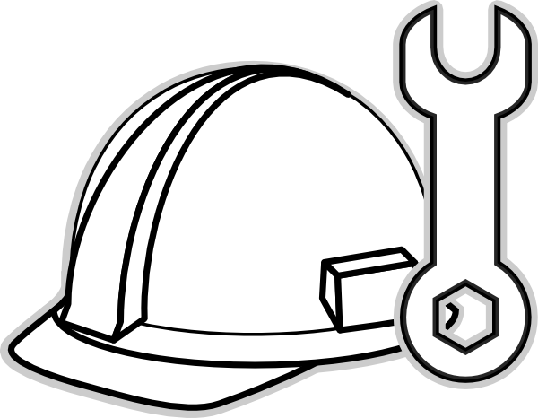 construction hats Colouring Pages