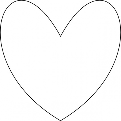 Heart Symbol Outline - ClipArt Best