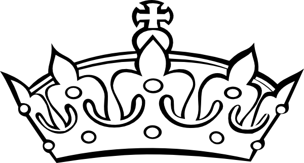 Blacknwhite Crown clip art - vector clip art online, royalty free ...