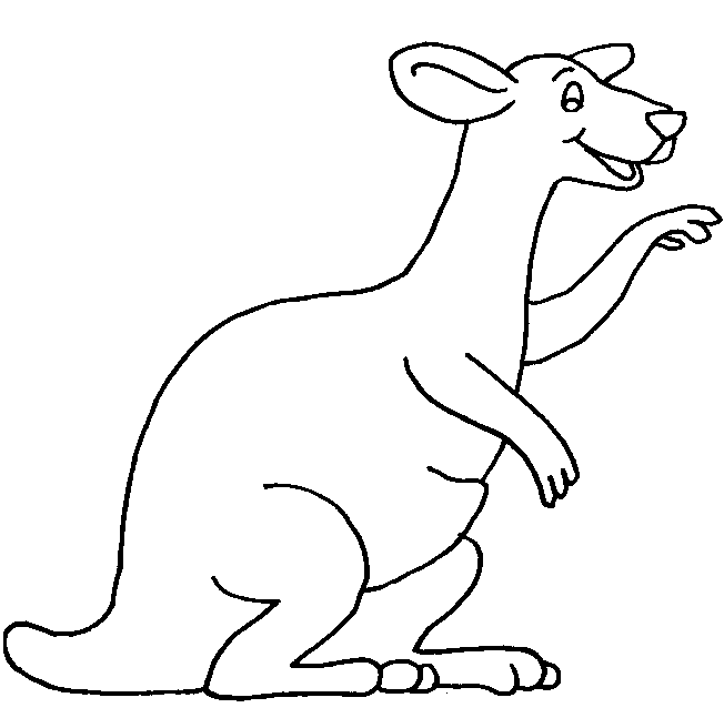 download Kangaroo Coloring Pages for Kids | Great Coloring Pages