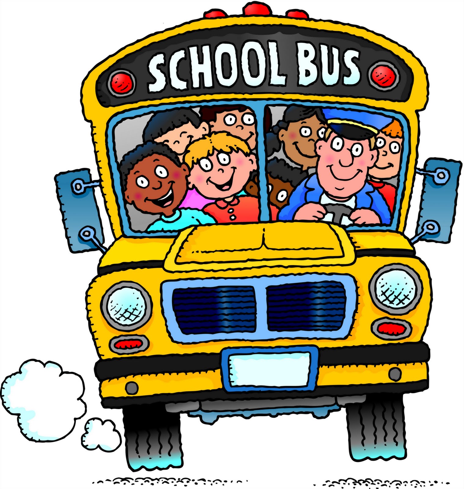 Cartoon School Buses - Cliparts.co