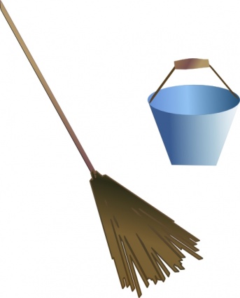 Broom Bucket clip art - Download free Other vectors