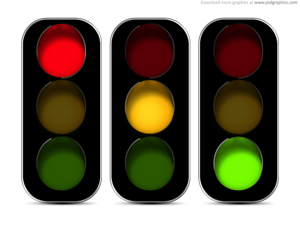 Traffic lights icon (PSD) | PSDGraphics