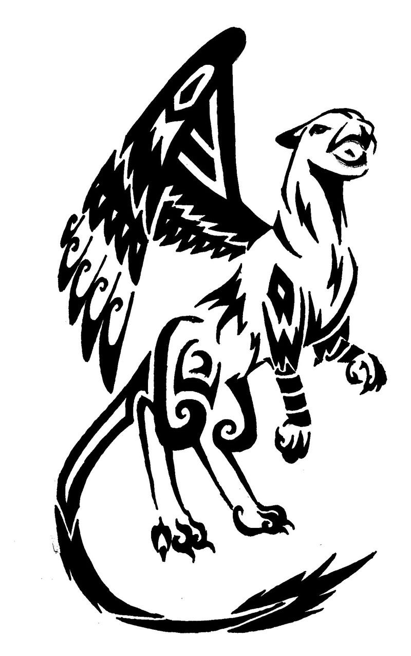 Tribal Gryphon by onlyono on deviantART