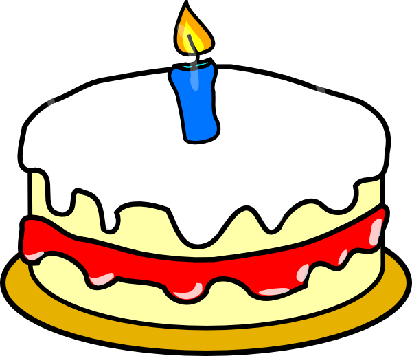 First Birthday Cake clip art - vector clip art online, royalty ...