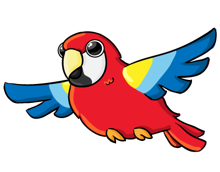 Parrot Clipart Black And White | Clipart Panda - Free Clipart Images