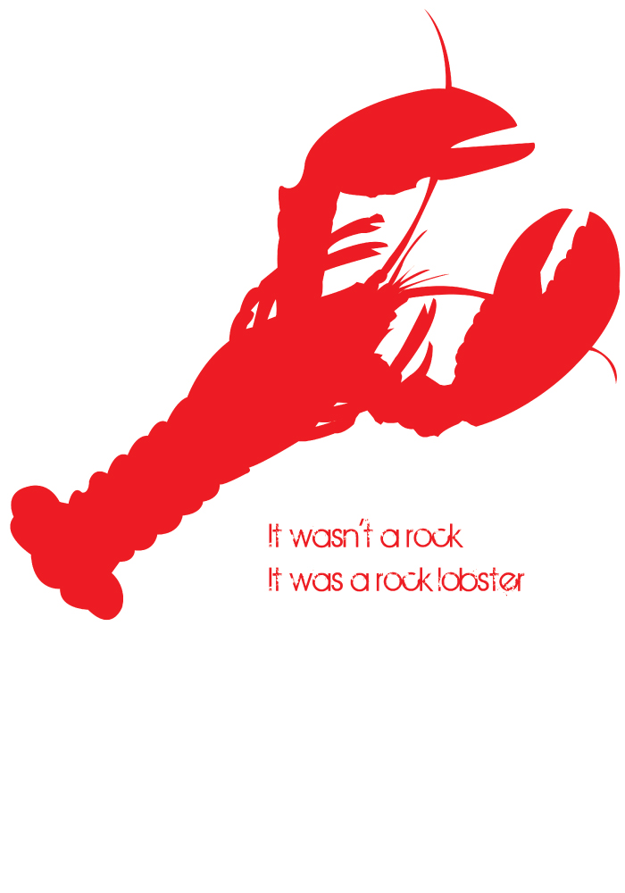 Rock Lobster T-shirt design, printed on demand at weadmire.