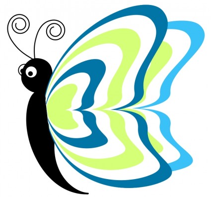 Clip art of cartoon butterflies Free vector for free download ...