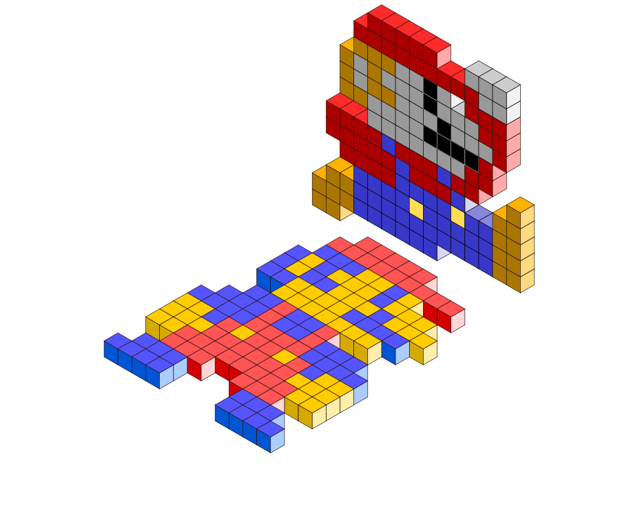 Mario Bros 3D blocks SVG Vector file, vector clip art svg file ...