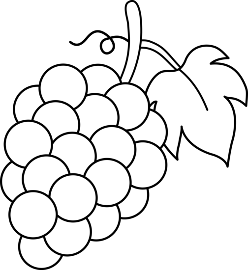 Fruit Clip Art Black And White - Gallery