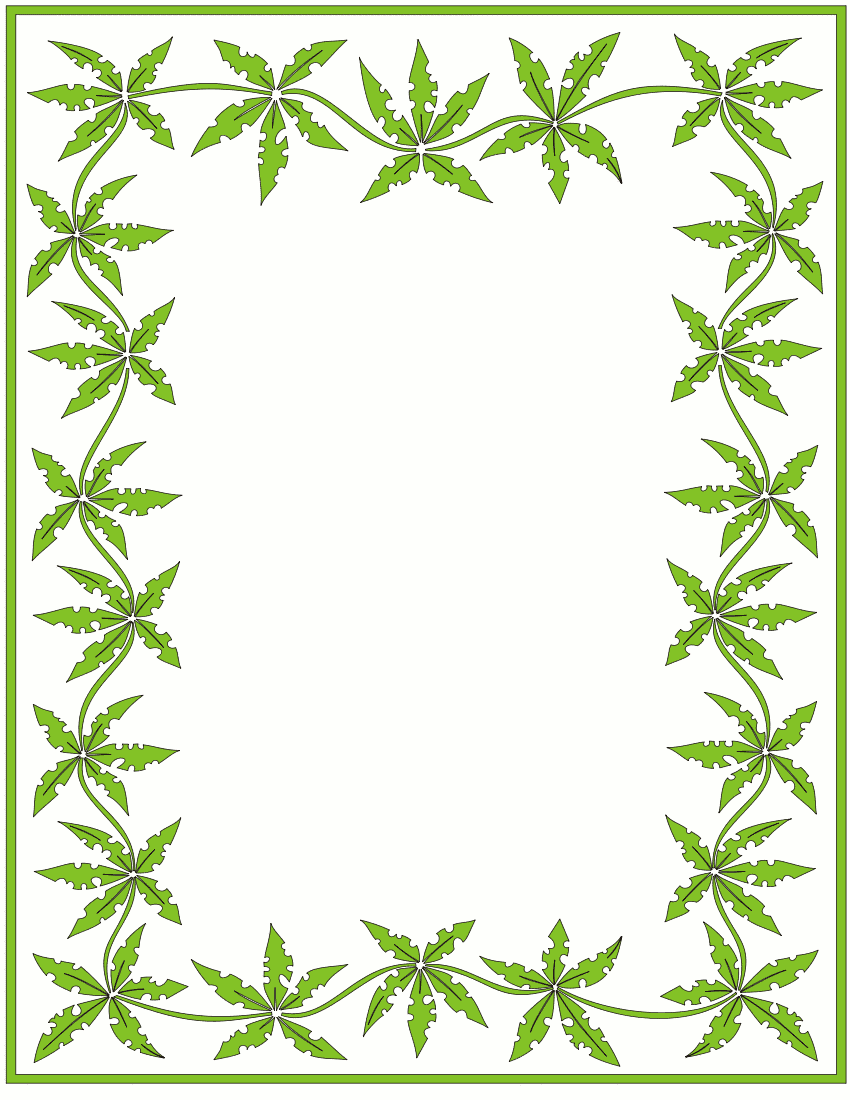 Pot Leaf Frame Clip Art Download