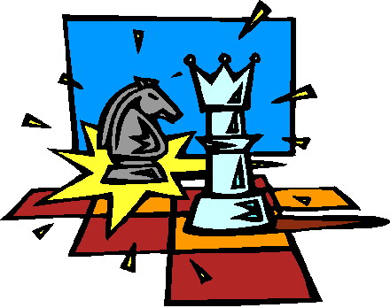 Clip Art - Clip art playing chess 694216