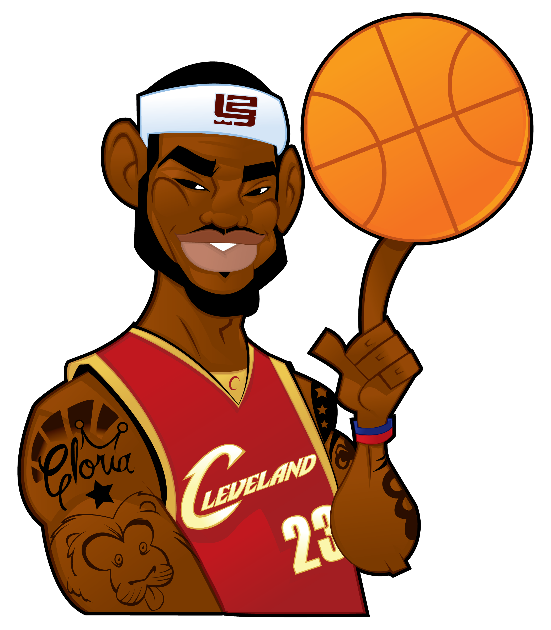 How to Illustrate a LeBron James Cartoon Character - Tuts+ Design ...