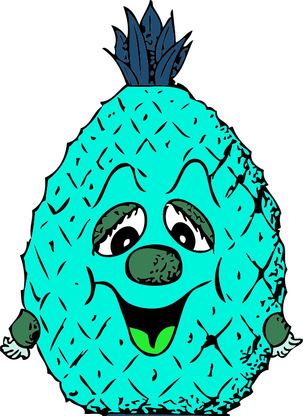 pineapple head - vector Clip Art
