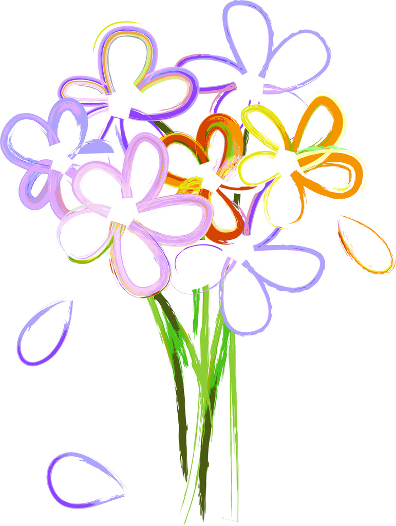 Trends For > Spring Flowers Bouquet Clipart