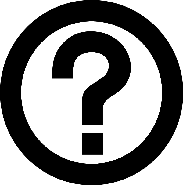 Black Question Mark - vector Clip Art