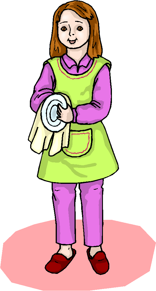 Girl Wash The Dishes Free Clipart | Free Microsoft Clipart