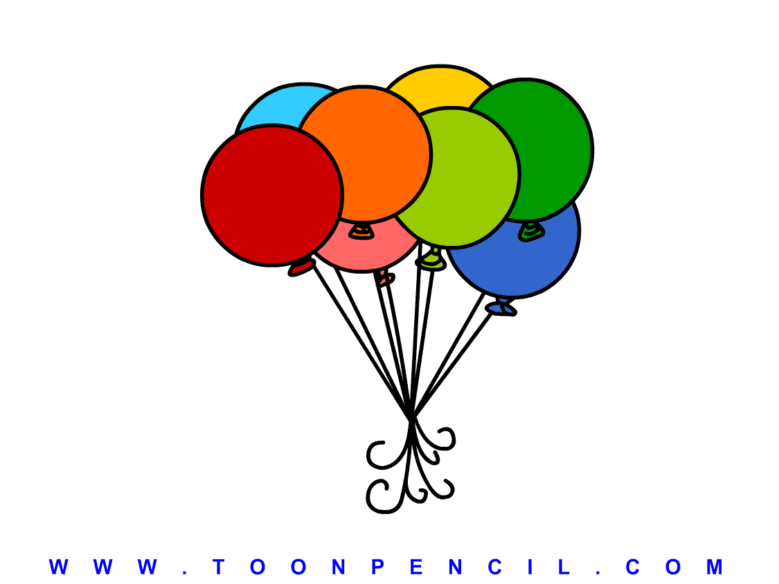 32-Learn How to draw a Balloons for kids, step by step, kids ...