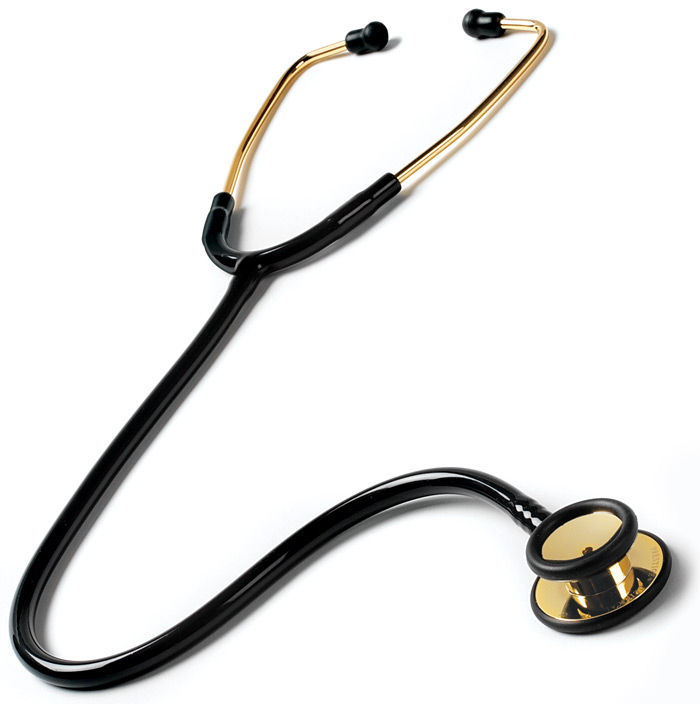 Dual-head stethoscope / general medicine / stainless steel ...