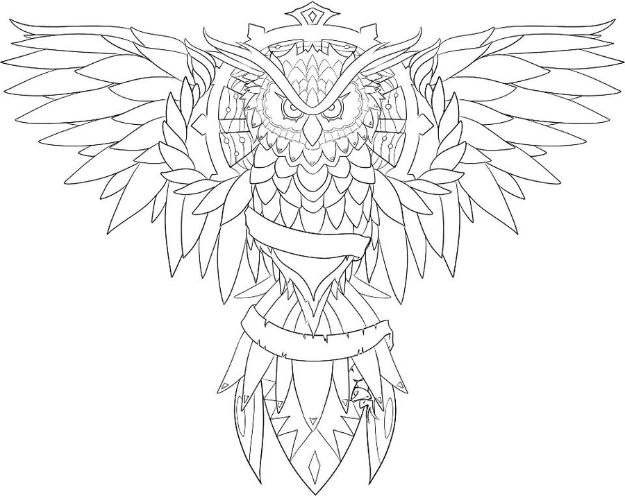 DeviantArt: More Like Owl Tattoo Design by Laranj4