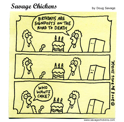 Party Pooper Cartoon | Savage Chickens - Cartoons on Sticky Notes ...
