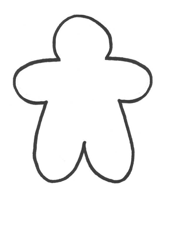 Gingerbread Man Coloring Page – 576×792 Coloring picture animal ...