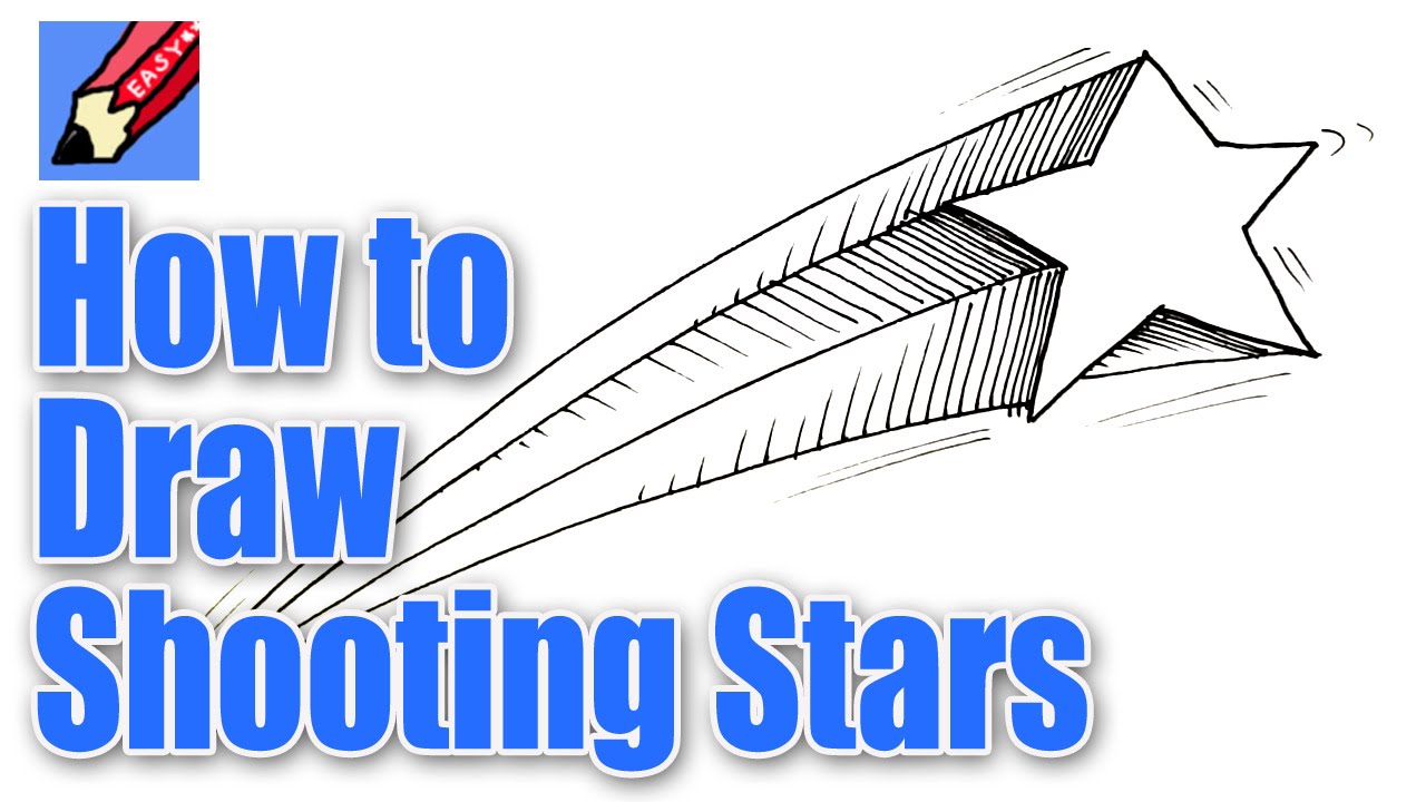 How to draw Shooting Stars - YouTube