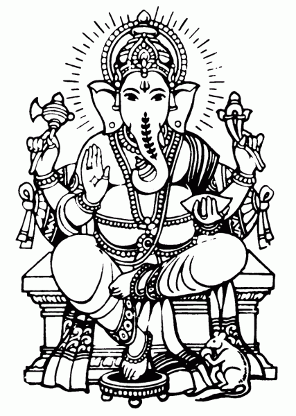 Colouring For Kids Lord Ganesha - ClipArt Best