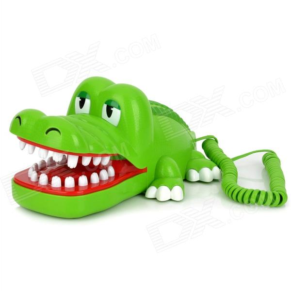 AR-5065 Creative Cartoon Crocodile Shaped Wired Telephone - Green ...