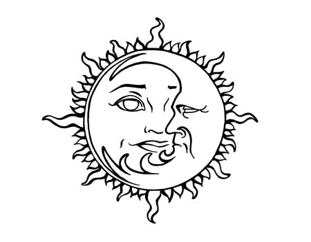 Easy Sun And Moon Drawings - Gallery - Cliparts.co