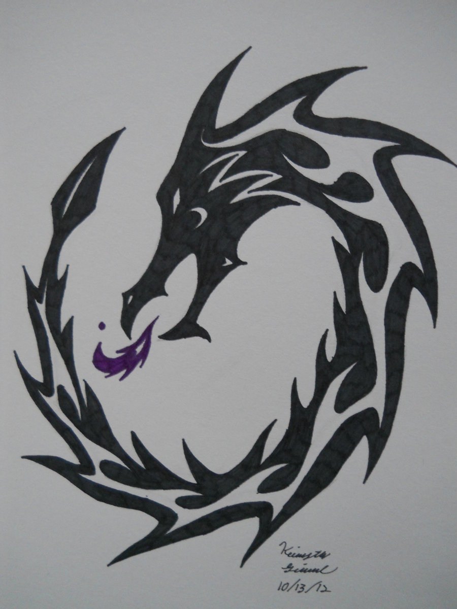 DeviantArt: More Like Fire Dragon Tribal Tattoo by ArchangelVampire