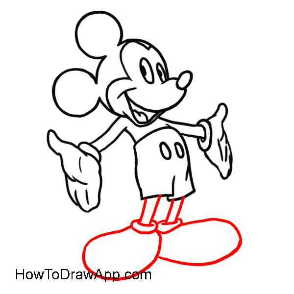 Outline Of Mickey Mouse - Cliparts.co