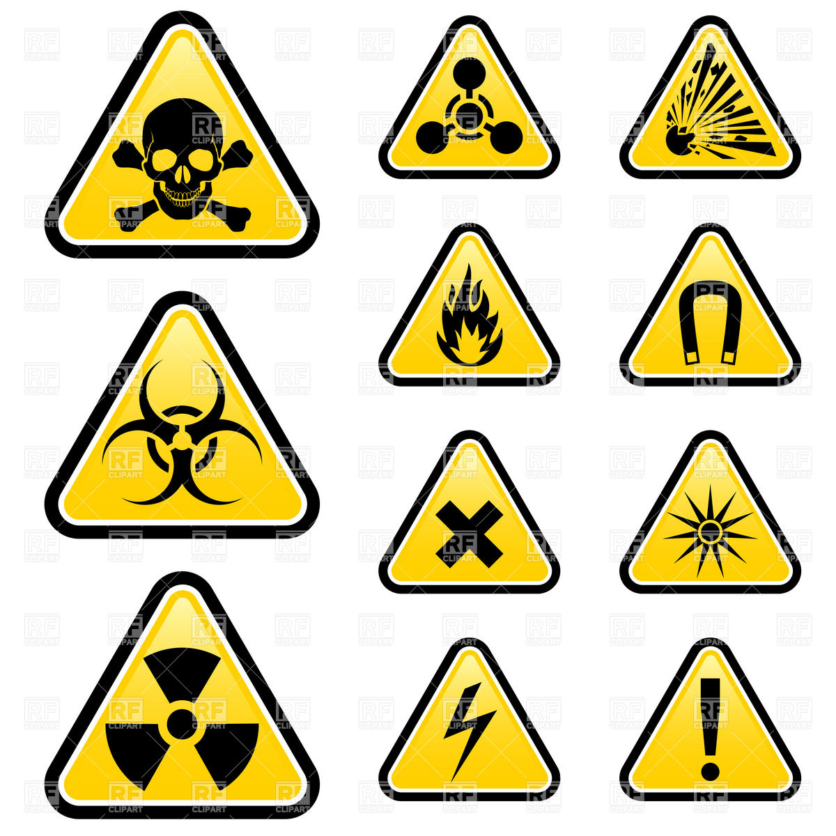 Signs of danger and warning signs and icons, Icons and Emblems ...