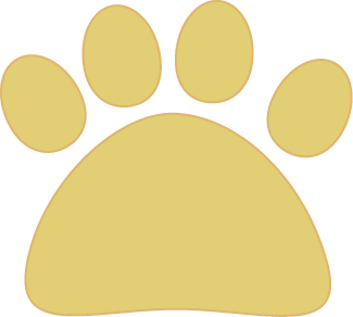 Yellow Cat Paw Clip Art - Yellow Cat Paw Image