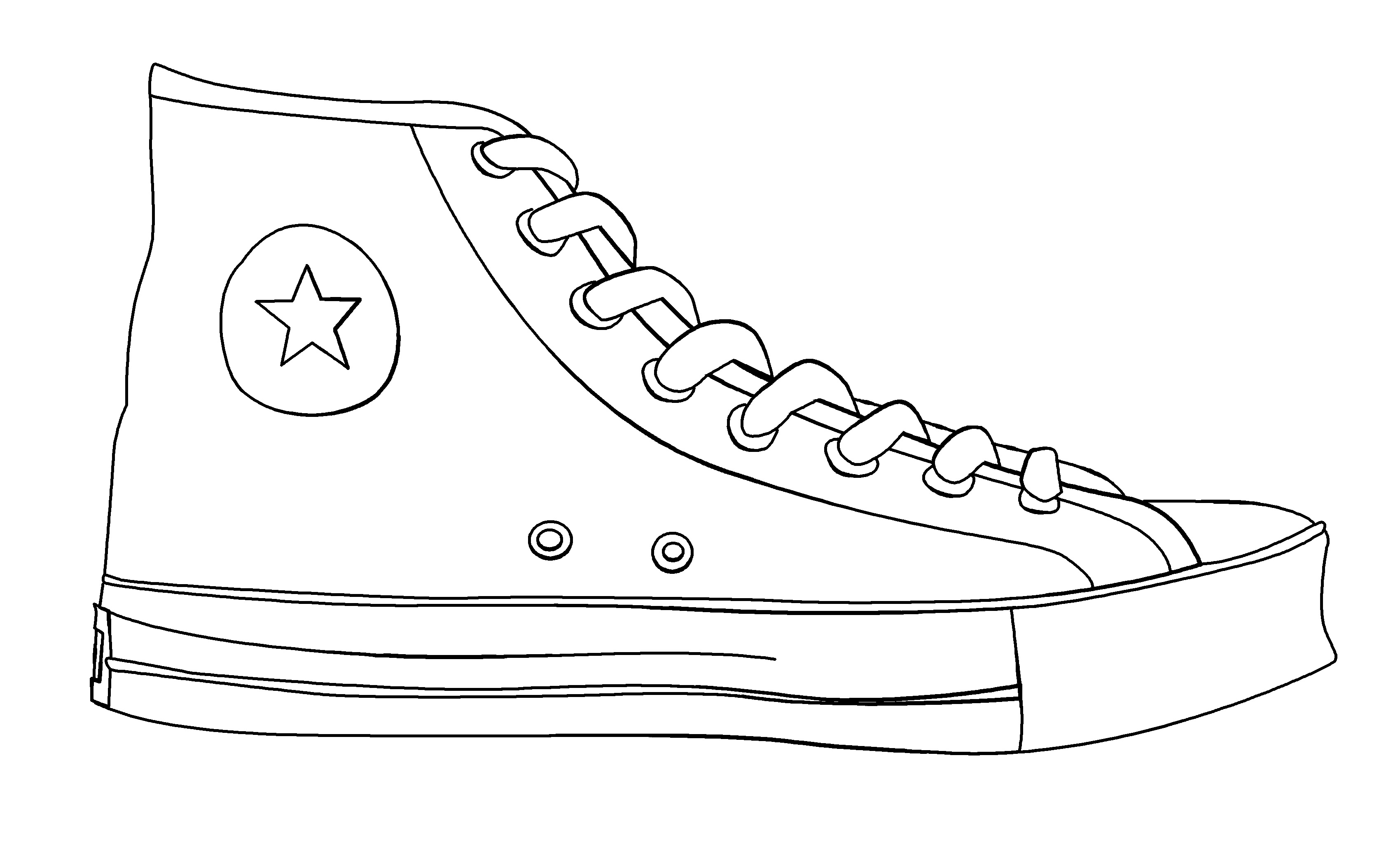 Outline Of Shoe - Cliparts.co