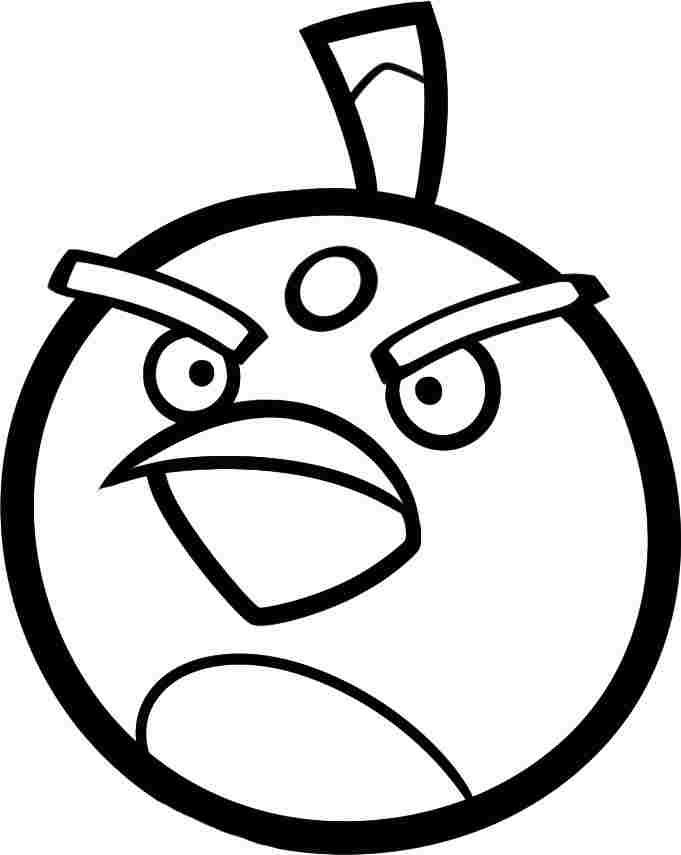 Free Cartoon Angry Bird Coloring Sheets For Kids & Boys #