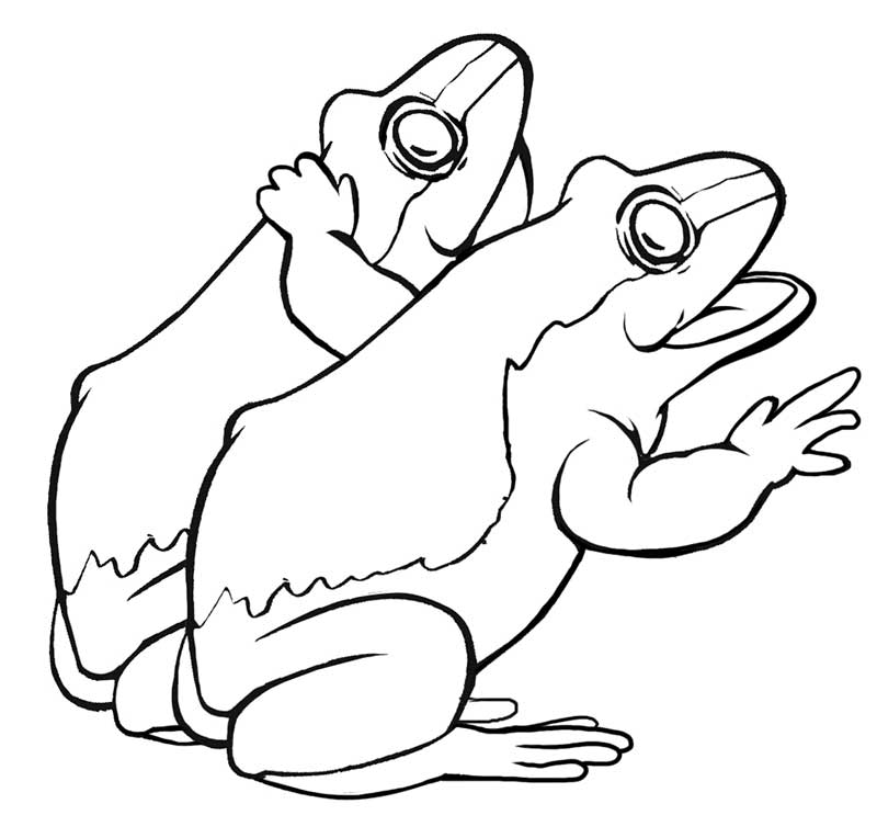 two people singing Colouring Pages (page 2)