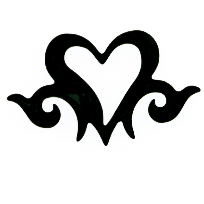 Swirly Heart Tantoo - Tantoo NZ
