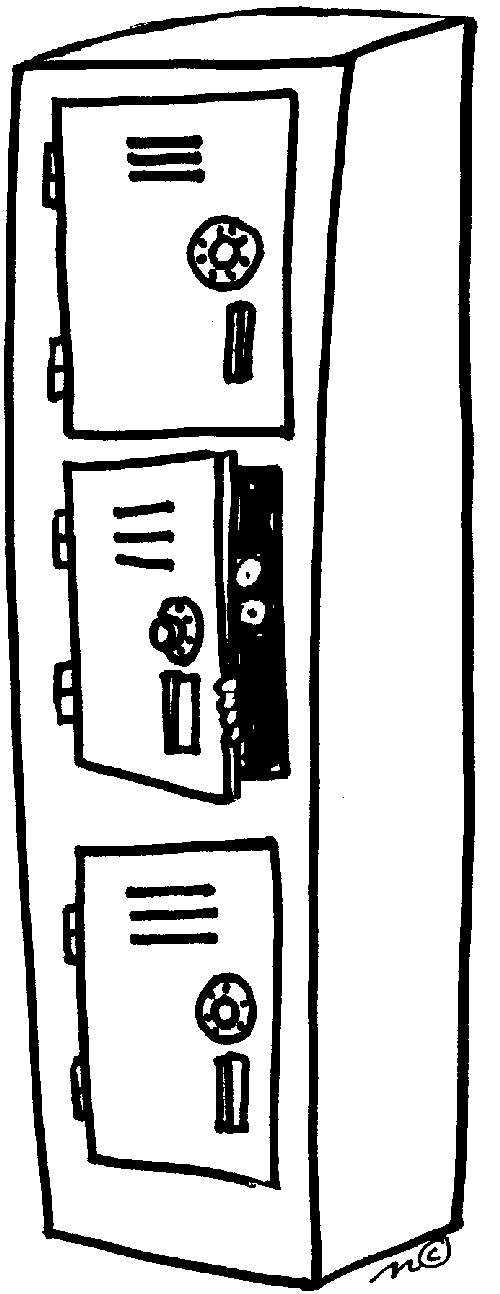 Pix For > Open School Locker Clipart