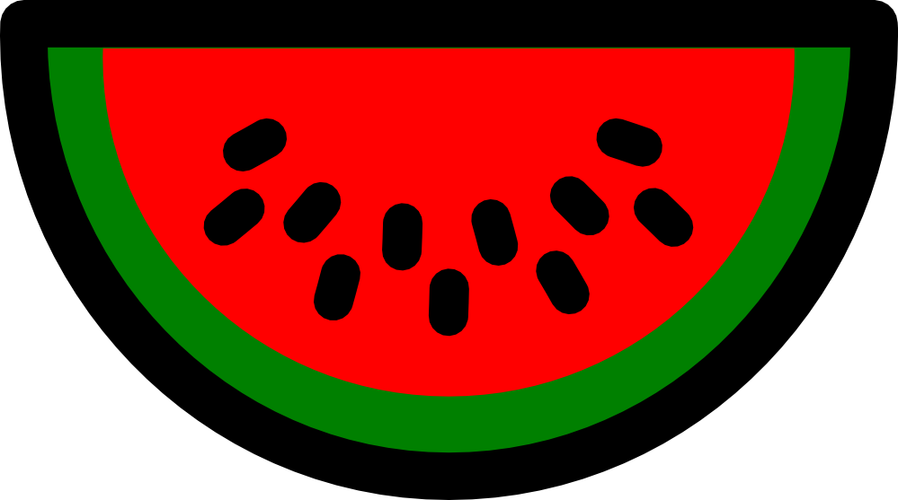 clipartist.net » Clip Art » pitr watermelon icon super duper SVG