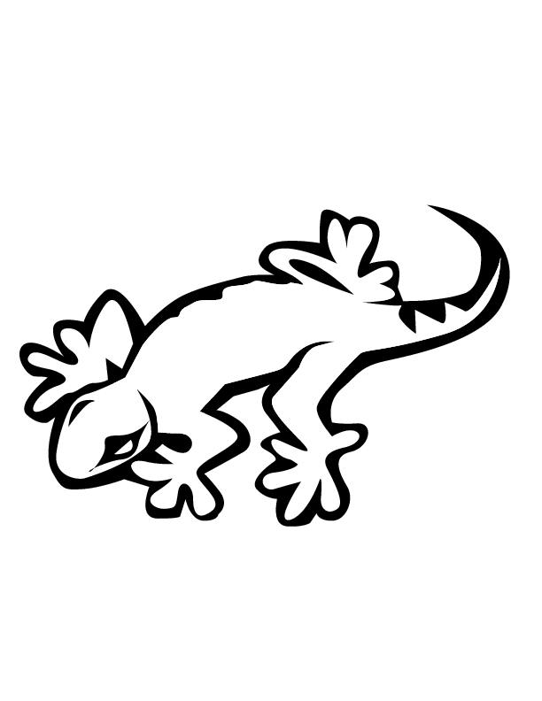eps 13 lizard printable coloring in pages for kids - number 2327 ...