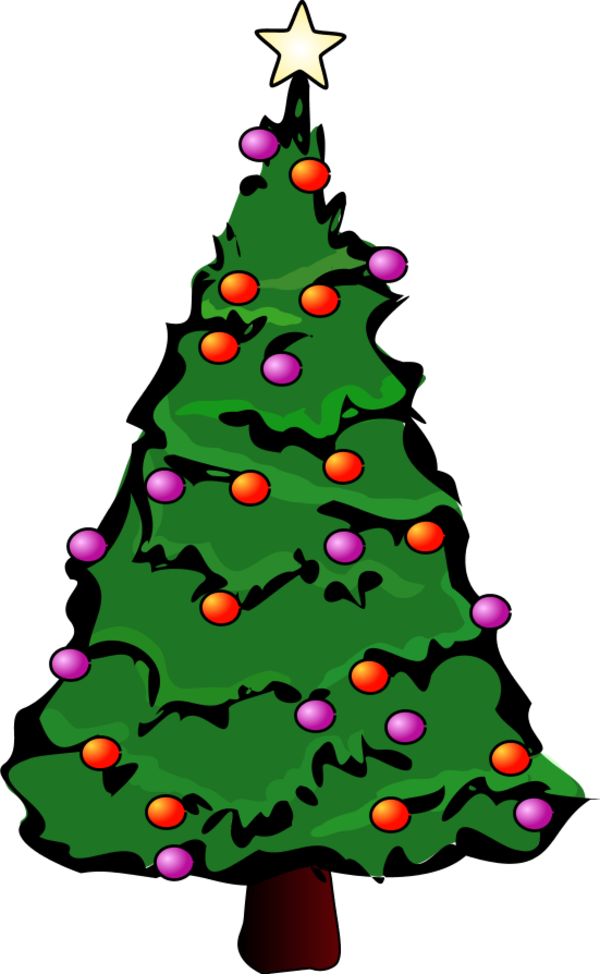 christmas tree - vector Clip Art