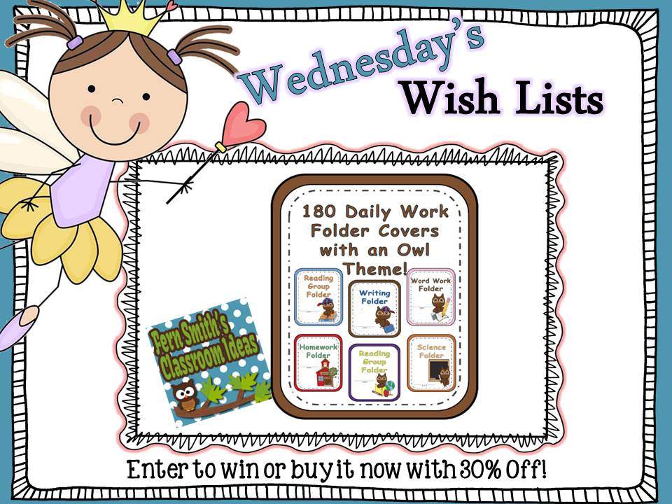 Fern Smith's Classroom Ideas!: Wish List Wednesday Giveaway: Owl ...