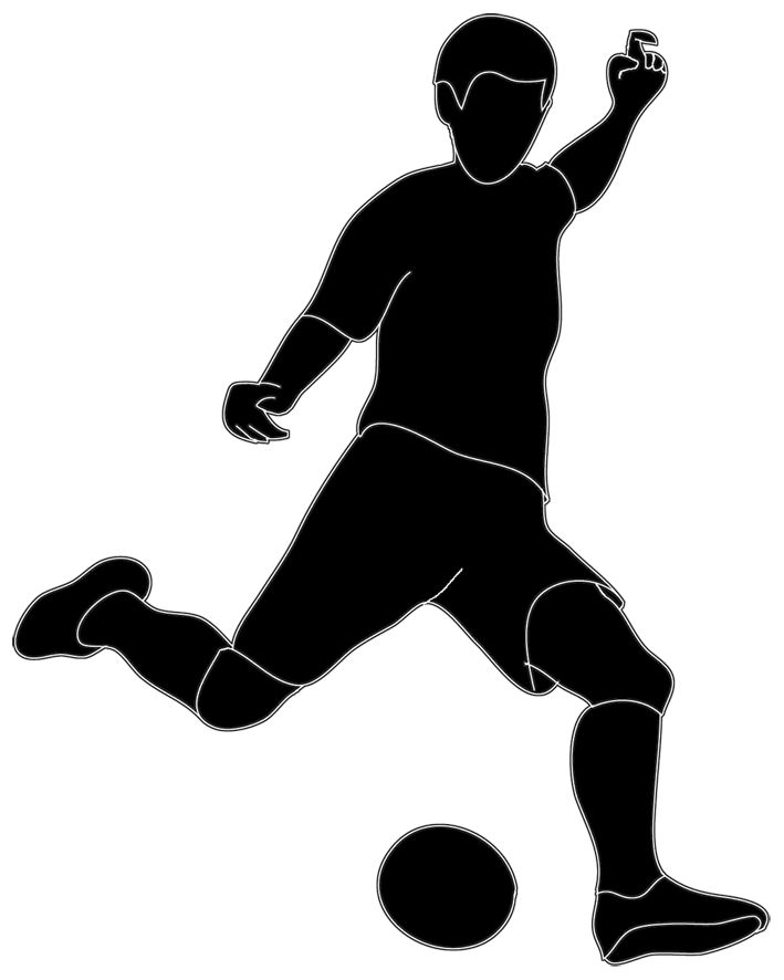 Kicking Soccer Ball Silhouette | Clipart Panda - Free Clipart Images