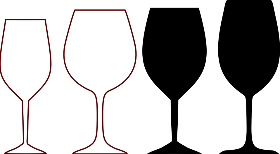 Public Domain Clip Art Image | wine glass shapes | ID ...