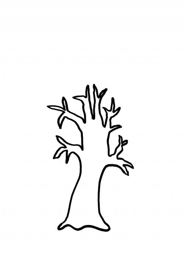Fall Tree Outline ClipArt Best