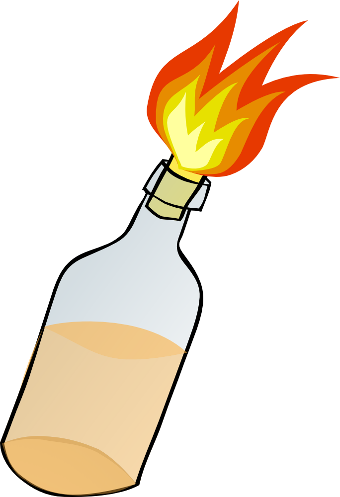 OnlineLabels Clip Art - Molotov Cocktail