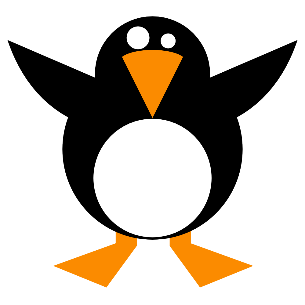clipartist.net » Clip Art » simple penguin linux scallywag March ...