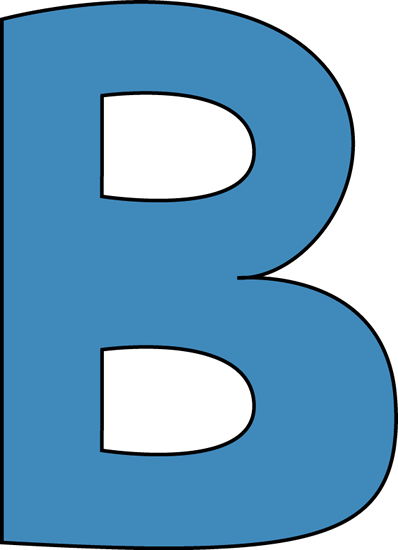 Blue Alphabet Letter B Clip Art - Blue Alphabet Letter B Image
