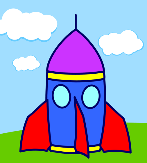Rocket Ship Art - ClipArt Best